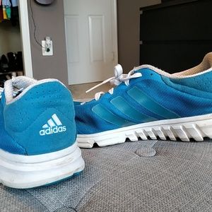 Pretty blue adidas tennis shoes